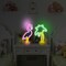 Summer 2-Pack Neon Signs – Pink Flamingo & Neon Palm Tree LED Lights, USB or Battery Powered, Energy Efficient Decor for Bedroom, Party, Office, and Dining Tables